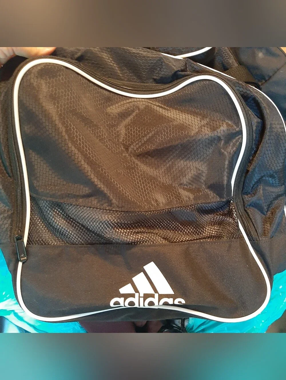 adidas duffel bag black